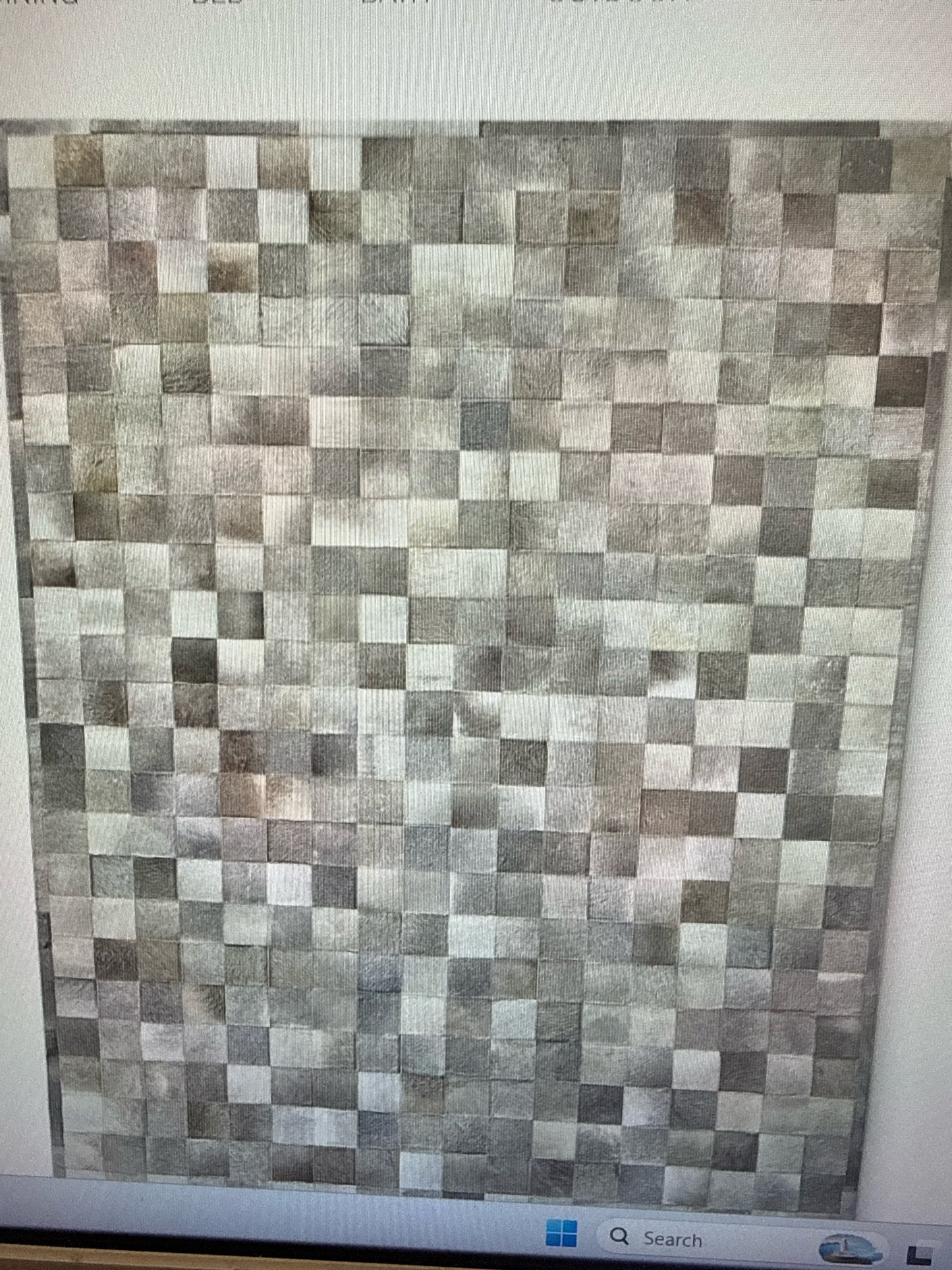 12x15 Restoration Hardware Ancora Hide Patchwork Rug