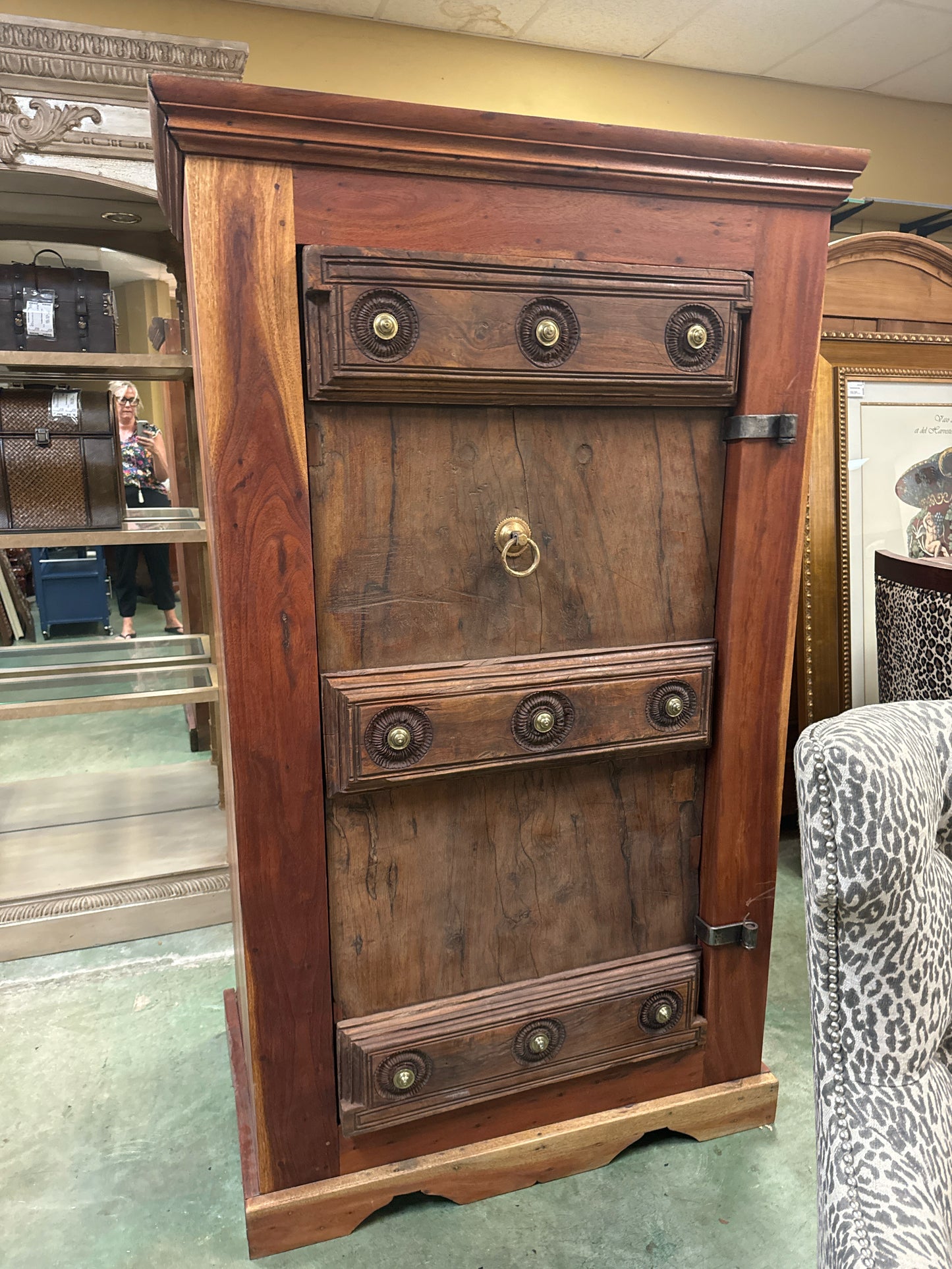 Antique Restored Indian Door Cabinet/Wardrobe