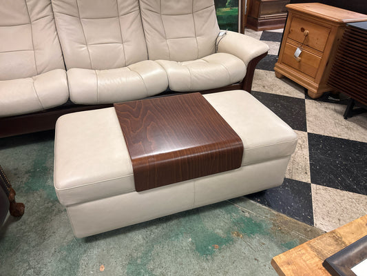 Stressless Buckingham Double Ottoman w/ Table Cori Leather (Skandinavia)