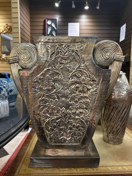 Silver Plate Urn Vase
