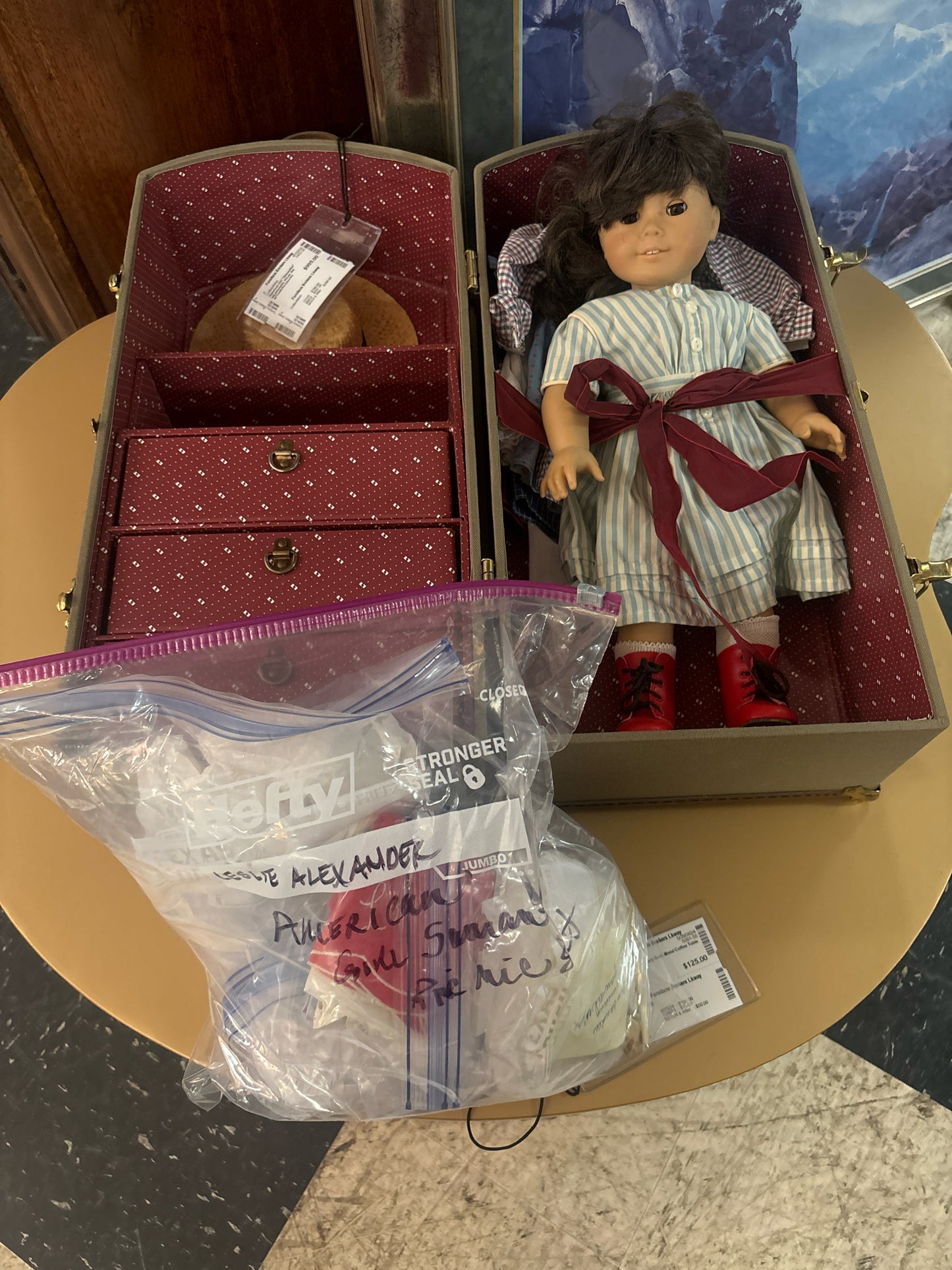 American Girl "Samantha" w/Lemonade, Picnic Set w/Trunk/Accesories