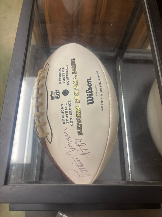 Football Autographed by Pettis Norman