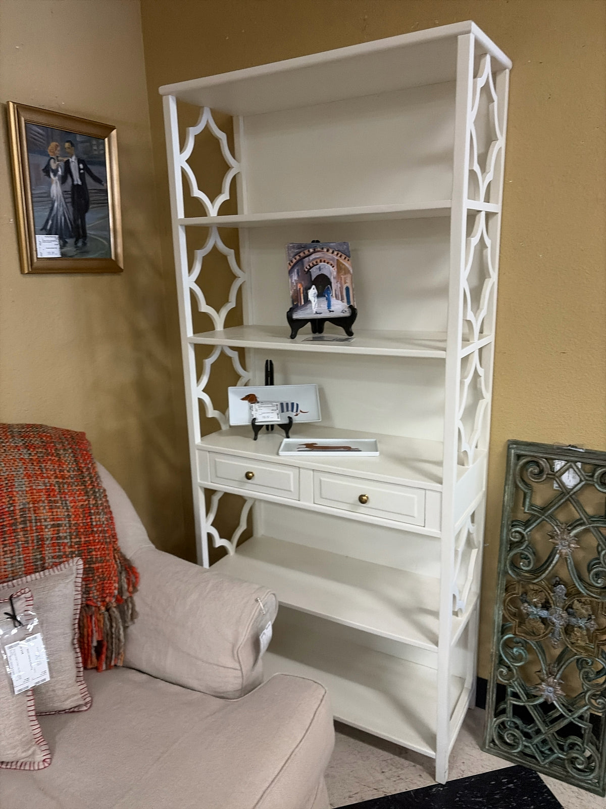 Serena & Lily Hayworth White Bookshelf
