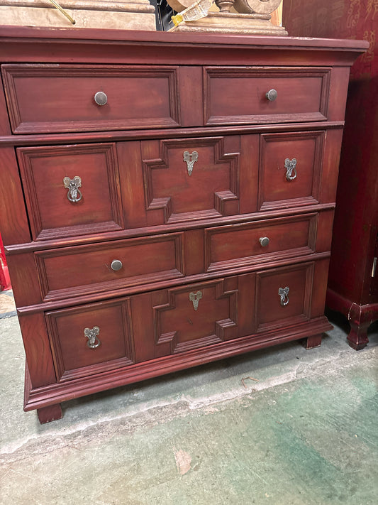 Lexington Red 4 Drawer Chest 38x19x36
