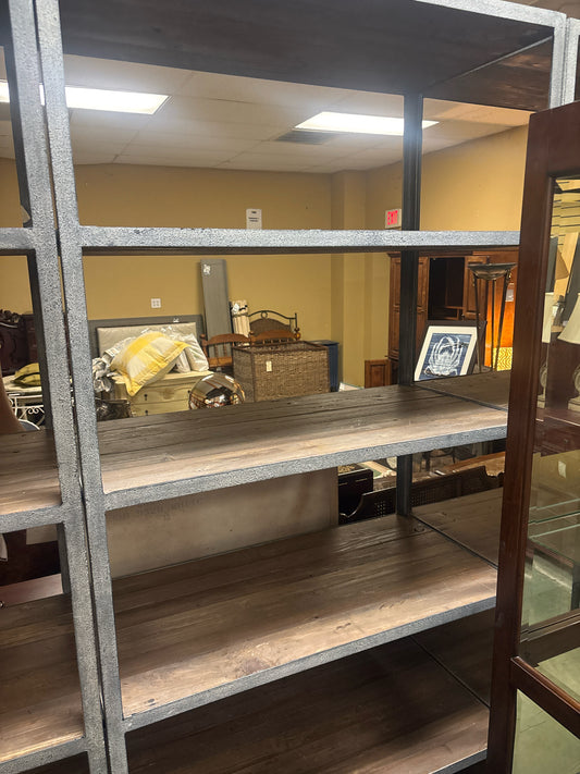 RH Industrial Reclaimed Wood & Metal Bookshelf (90 1/2x 39 1/2x 19 3/4)
