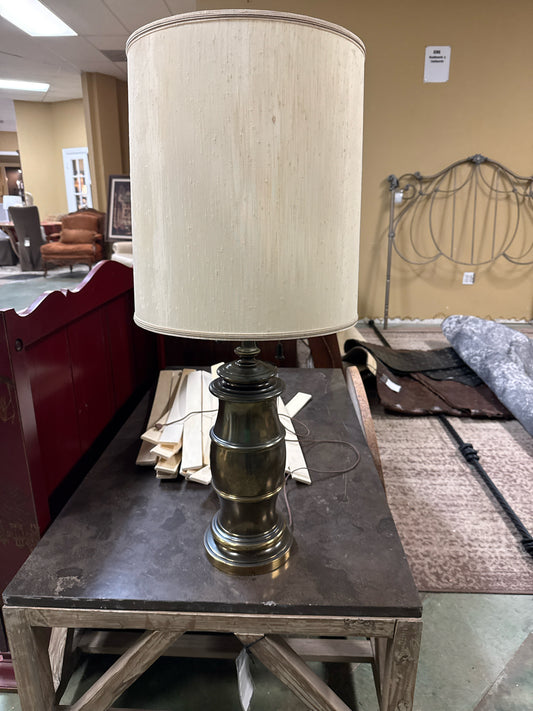 Stiffel Vintage MAM Solid Brass Banded Urn Style Table Lamp