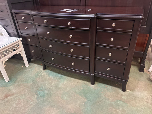 Moderne by Crescent 12 Drawer Mahogany Dresser