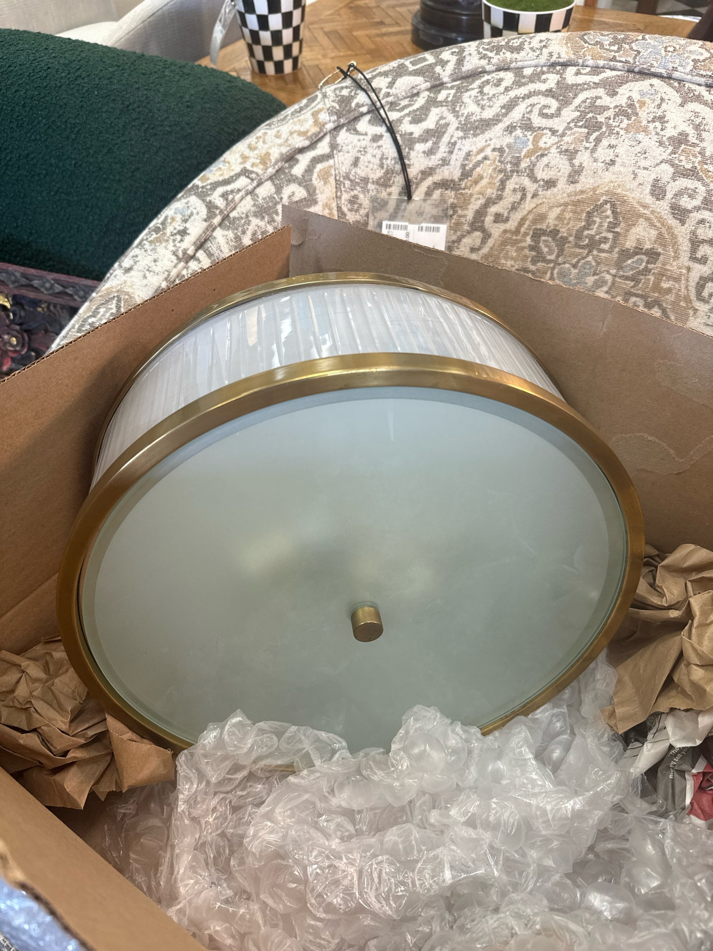 Visual Comfort Randolph Large Flush Mount Light (H5"xW14")