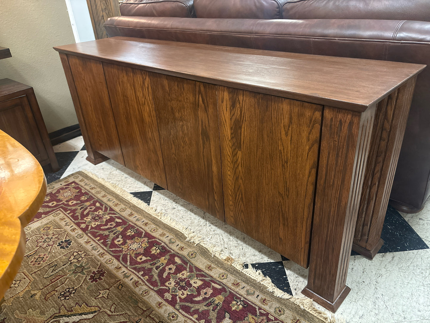 Wooden Buffet/Sideboard w/ 4 Doors 72x18x30