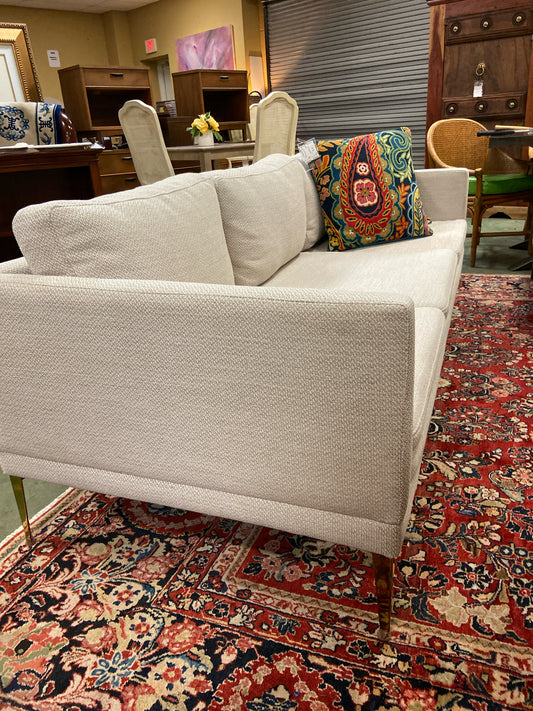 Modern Sofa - Gray Twill (83"L x 34"D x 25"H back)