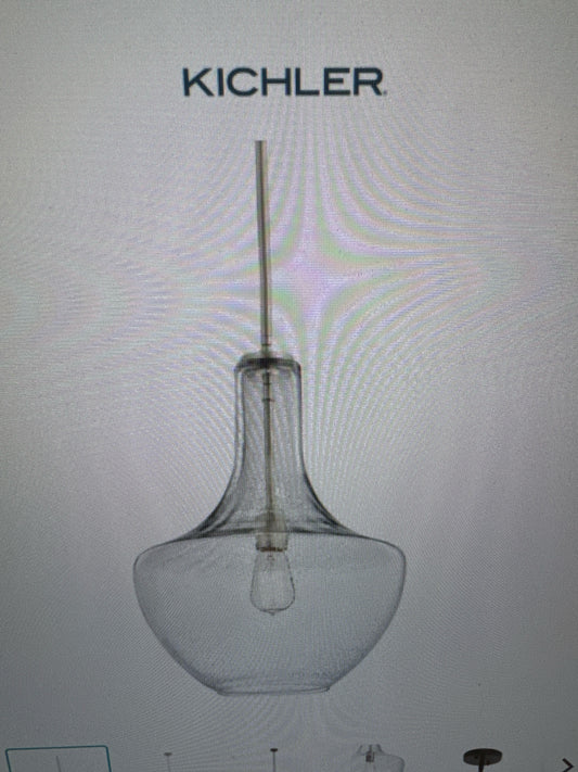 Kichler Pendant Light w/Seeded Glass 11"