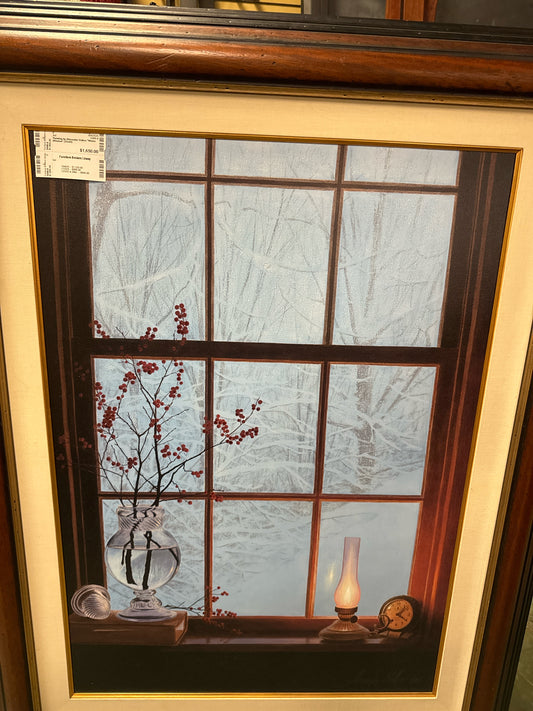 Painting by Alexander Volkov "Winter Window" (33x42)