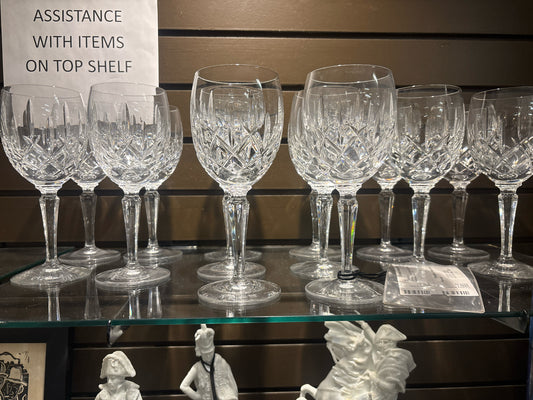 Gorham Lady Anne Crystal Wine Glasses- Set of 15