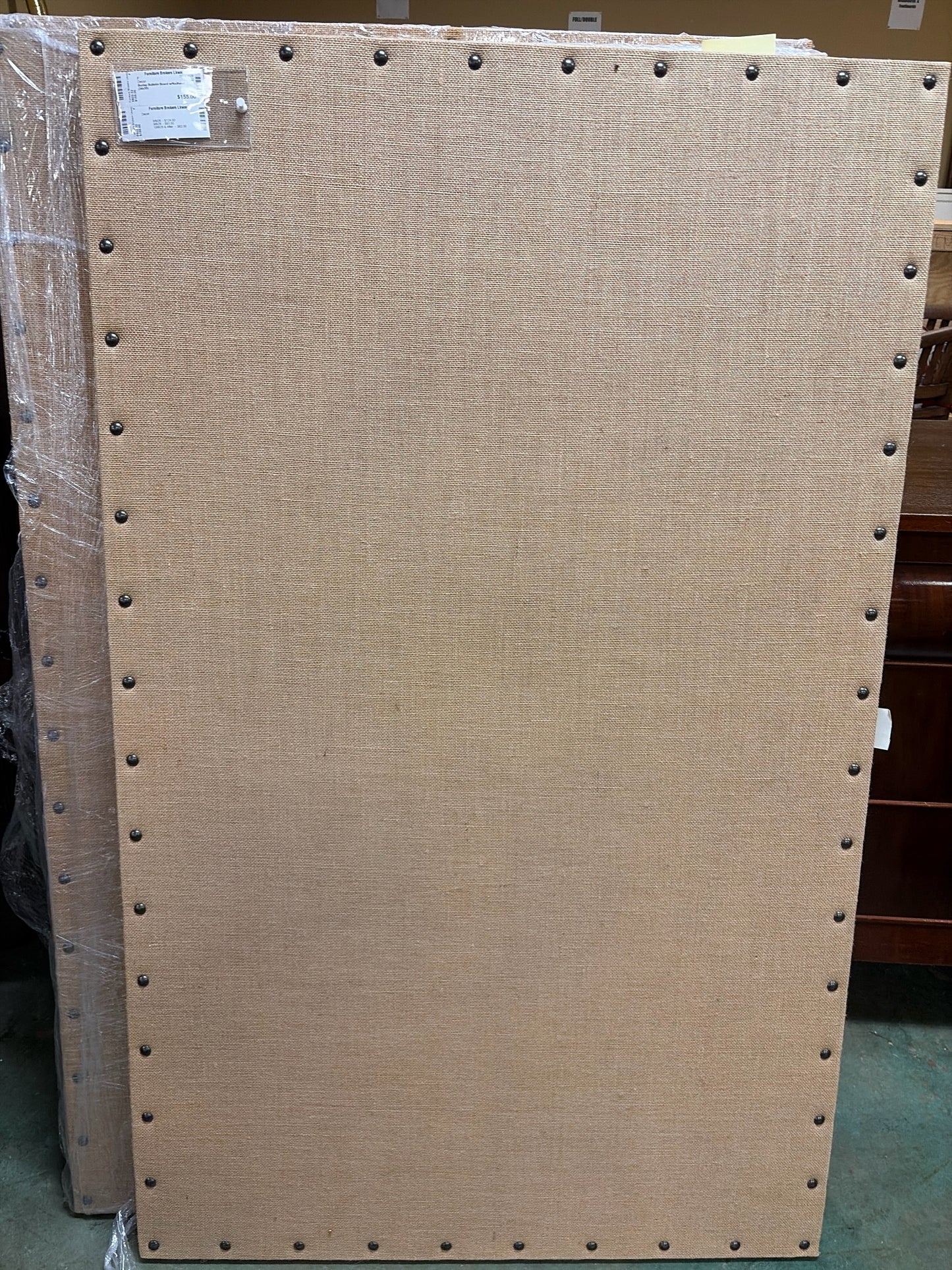 Burlap Bulletin Board w/Nailhead (34x55)