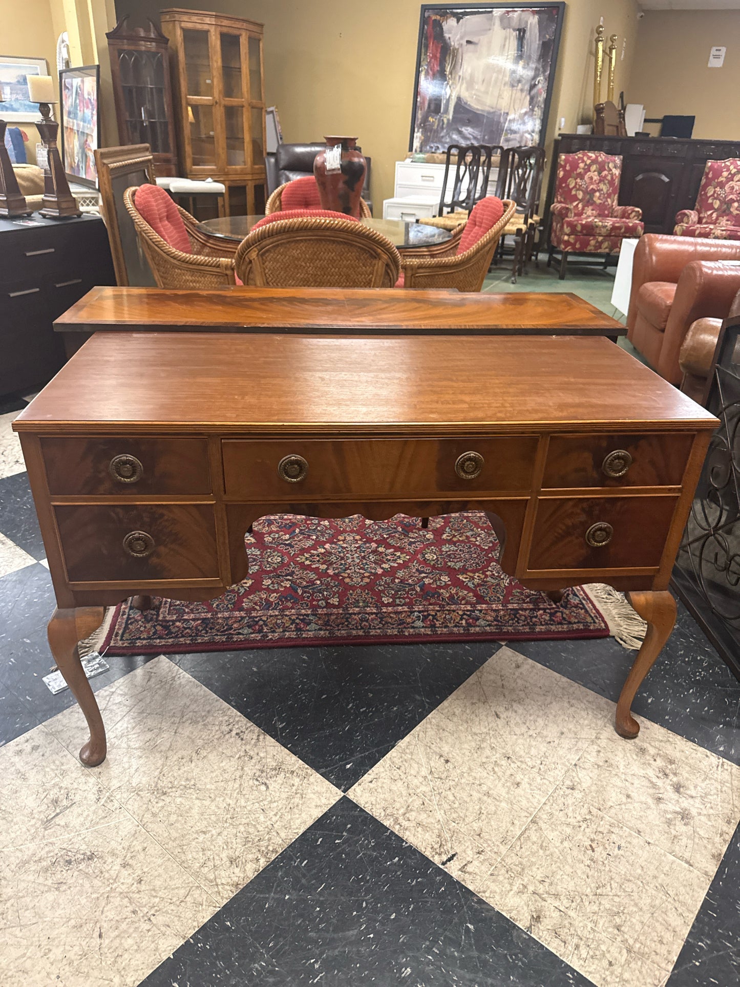 Antique 5-Drawer Writing Desk/Vanity