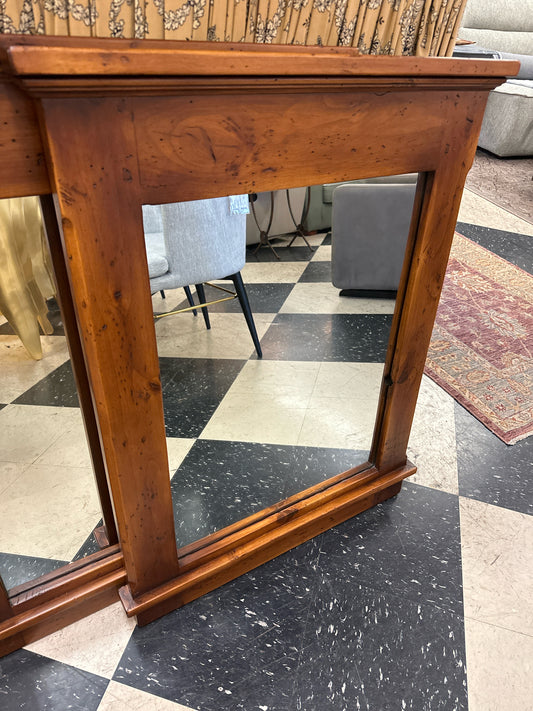 Custom Wood Top/Bottom Edge Mirror 28 x 36