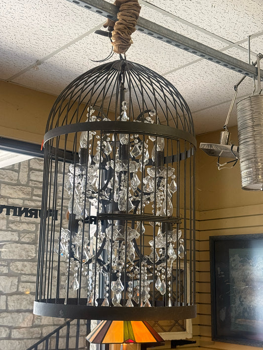 36"H x 22"D Birdcage Chandelier