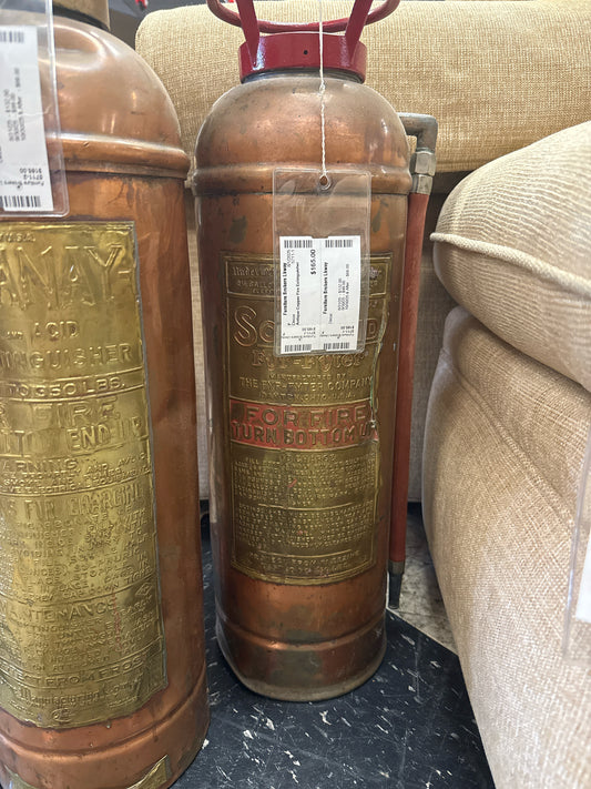 Antique Copper Fire Extinguisher