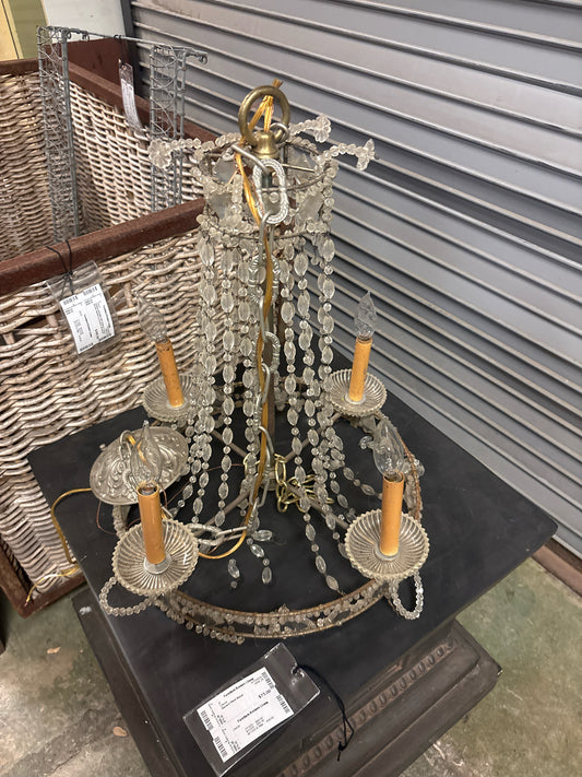 Antique 4 Arm Chandelier