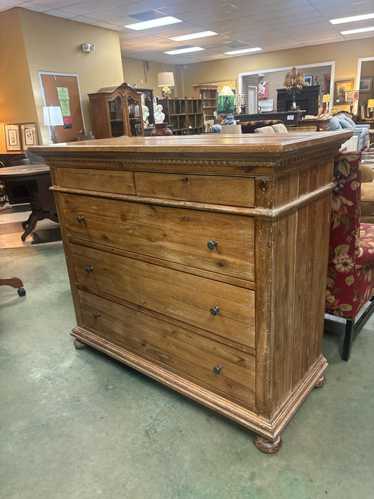 RH St James Rustic Wood Dresser w/ 5 Drawers (51x43x22)