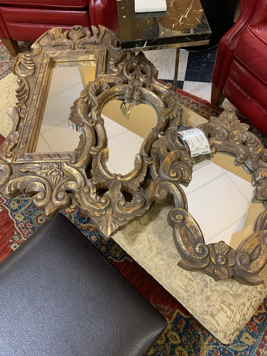 SET of 3 Ornate Mirrors - S/M/L