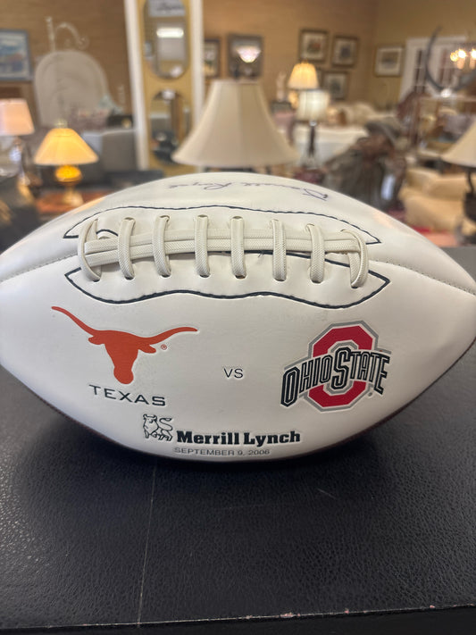 Commemorative Football Signed by Darrell Royal -UT vs Ohio St 2006