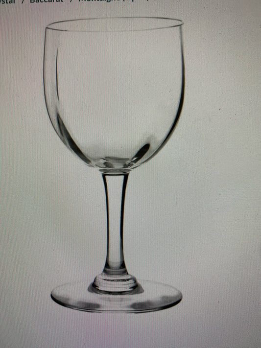 SET of 6 - Baccarat Montaigne Optic Claret Wine Glasses