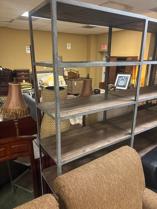 RH Industrial Reclaimed Wood & Metal Bookshelf (90 1/2x 39 1/2x 19 3/4)
