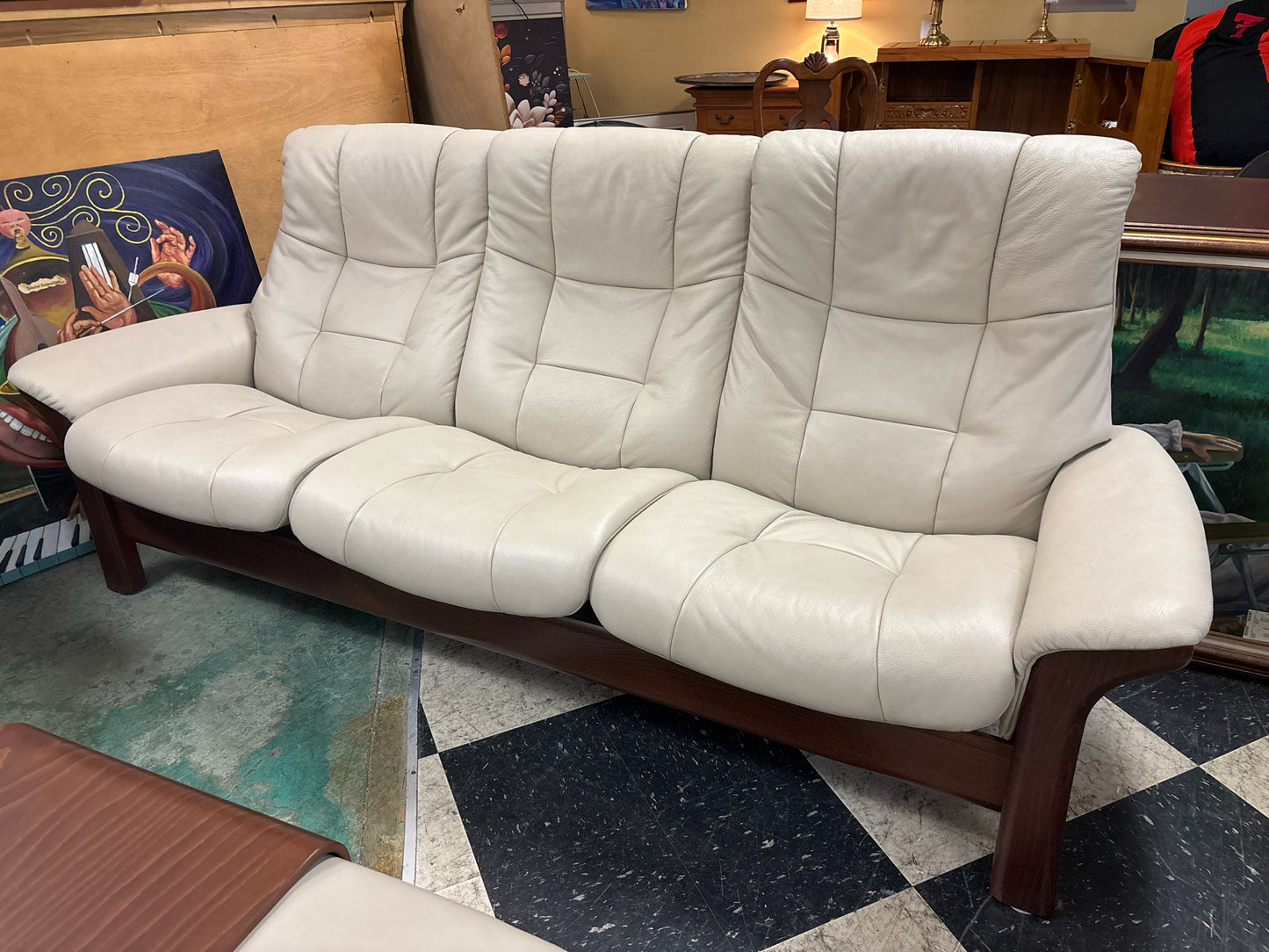 Stressless Buckingham 3-Seater Reclining Sofa Cori Leather (Skandinavia)