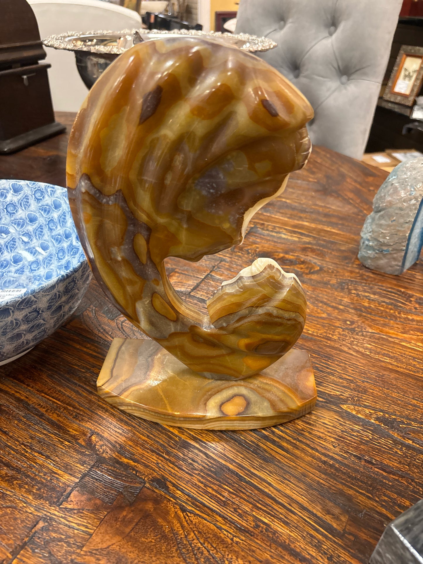 Mother & Child in Banded Oxyx 11 1/2"