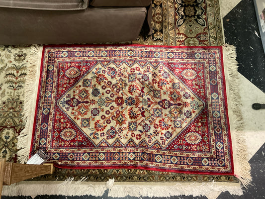 Vintage Oriental Rug - Small 46"L X 27 1/2" W