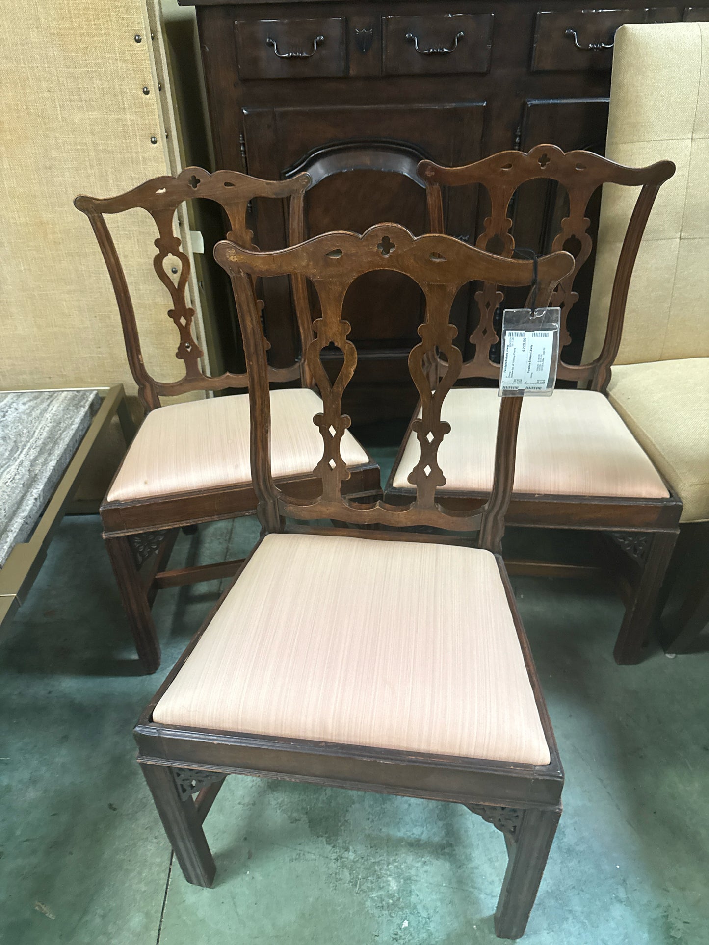 Antique Set of 3 Dining Chairs