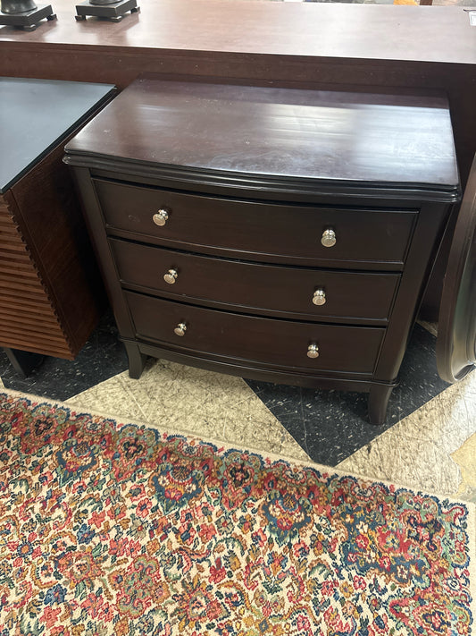 PAIR of Moderne by Crescent Mahogany Nightstands