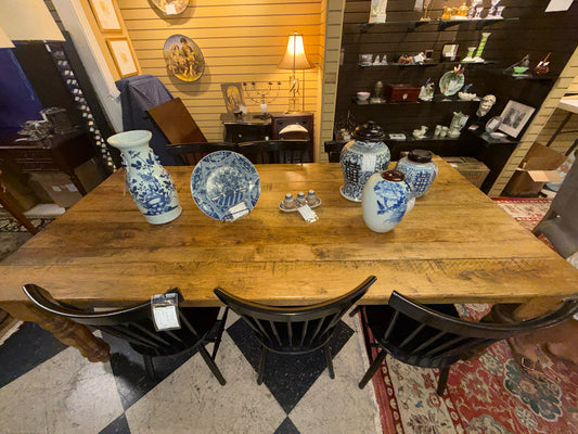 Farmhouse Wooden Dining Table (3'8" x 8')