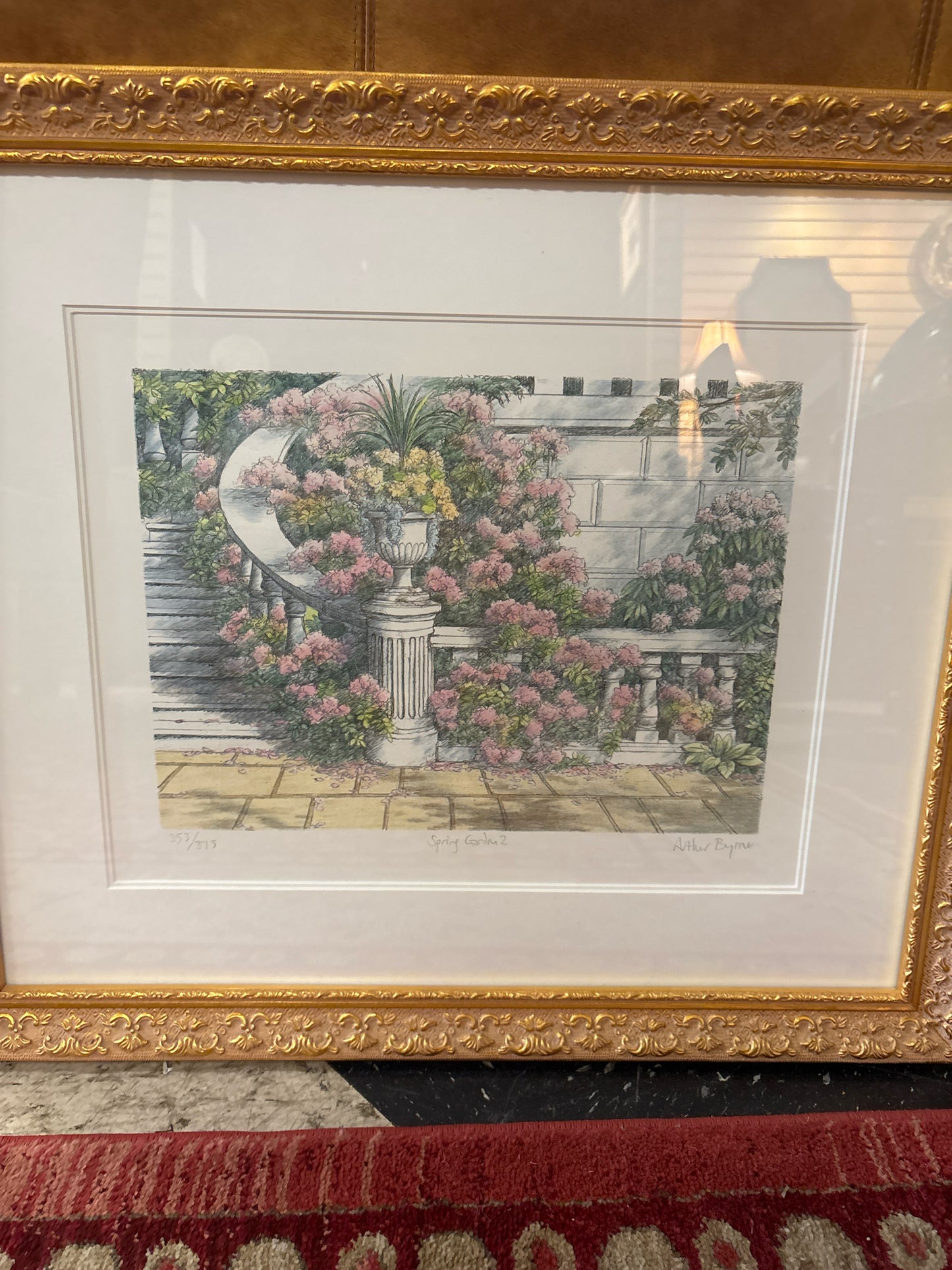 Signed & Numbered Lithograph "Spring Garden 2"(25x22)