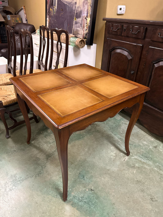 French Leather Inlay Table