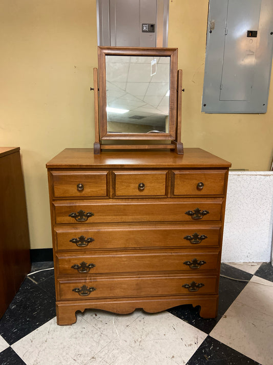 Vintage Chippendale Dresser w/ Mirror