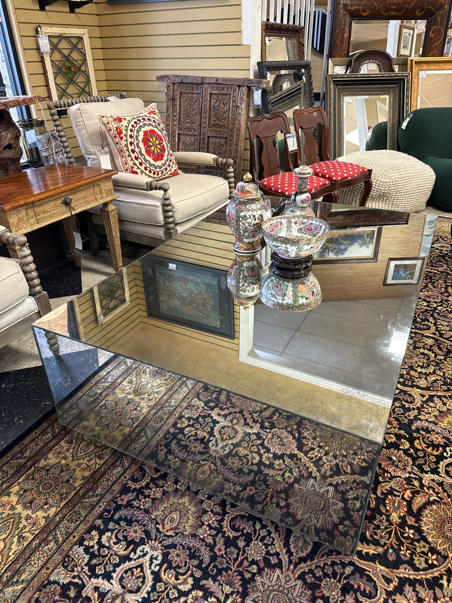 Smokey Mirrored Coffee Table 40 x 60 ( High Fashion Home)