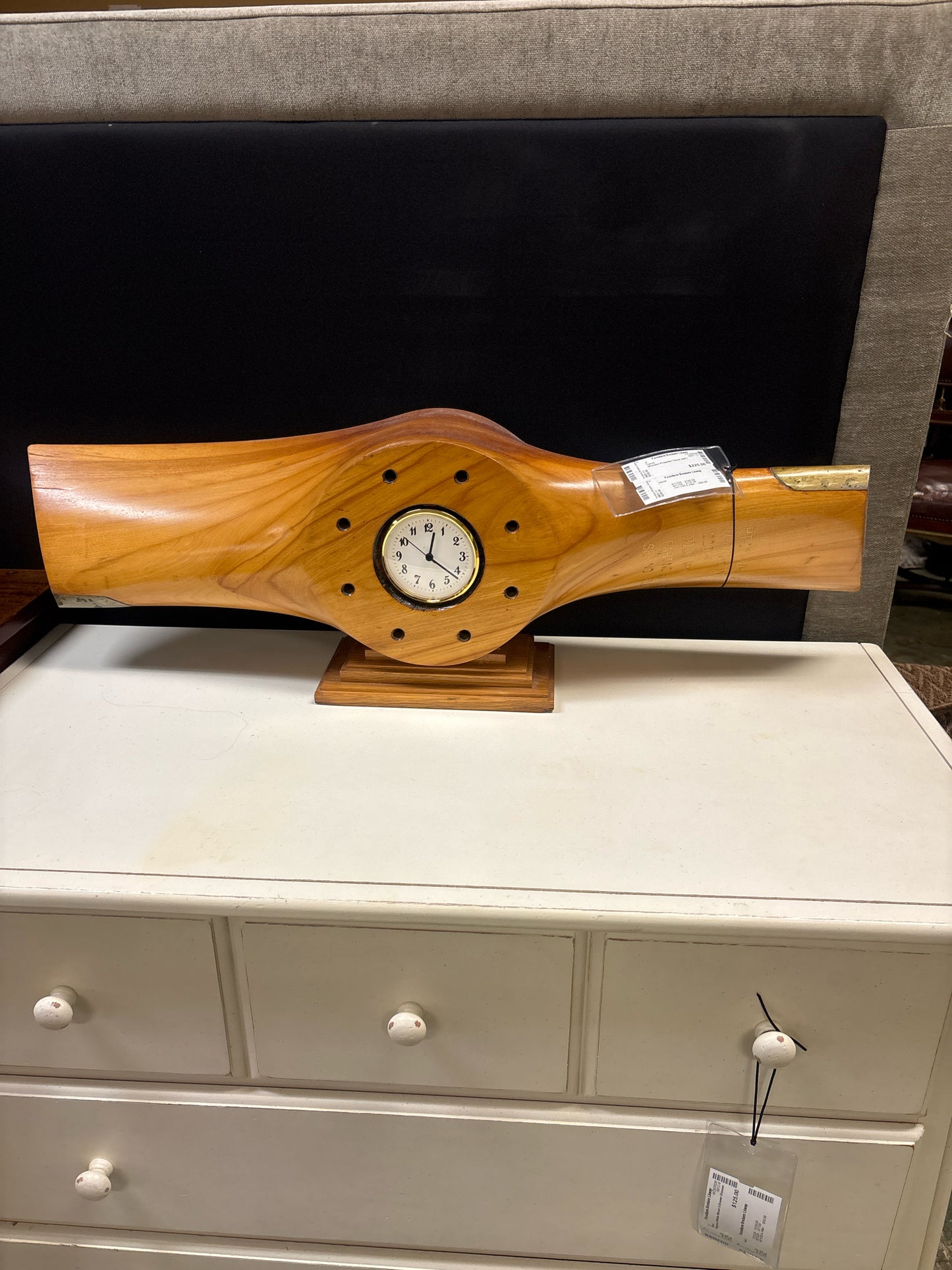 Wooden Propellor Clock (35")