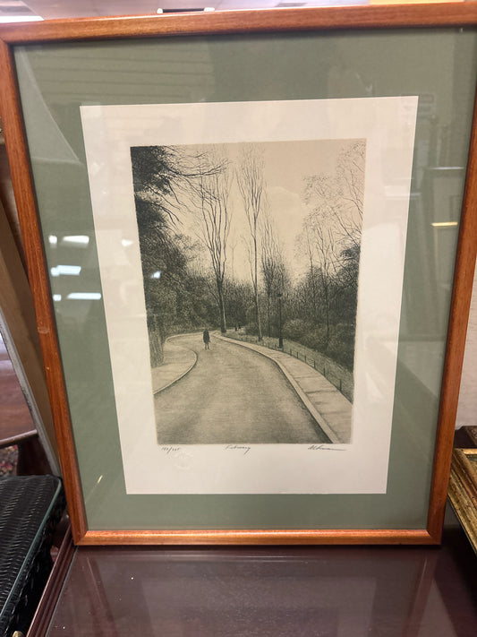 Signed & Numbered "February" Lithograph by Harold Altman