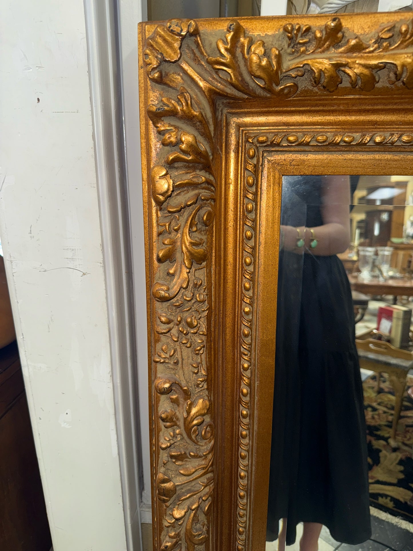 Beveled Gold Gilt Ornate Mirror (42x54)