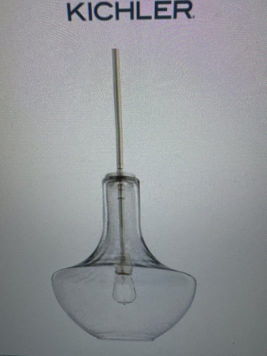 Kichler Pendant Light w/Seeded Glass 11"