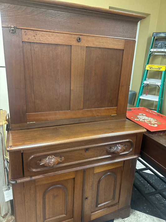 Antique Wood Secretary 36x32x61