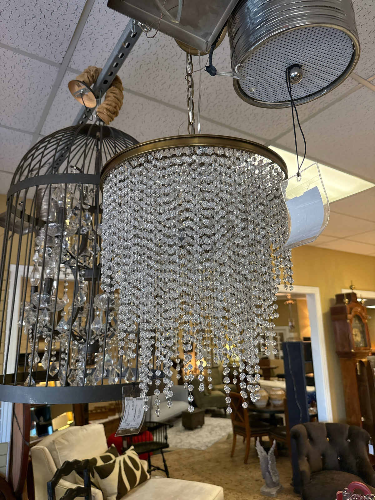 RH TEEN'Athena Crystal Medium Pendant"w/Antiqued Brass&Crystal Beads($2,710 new)