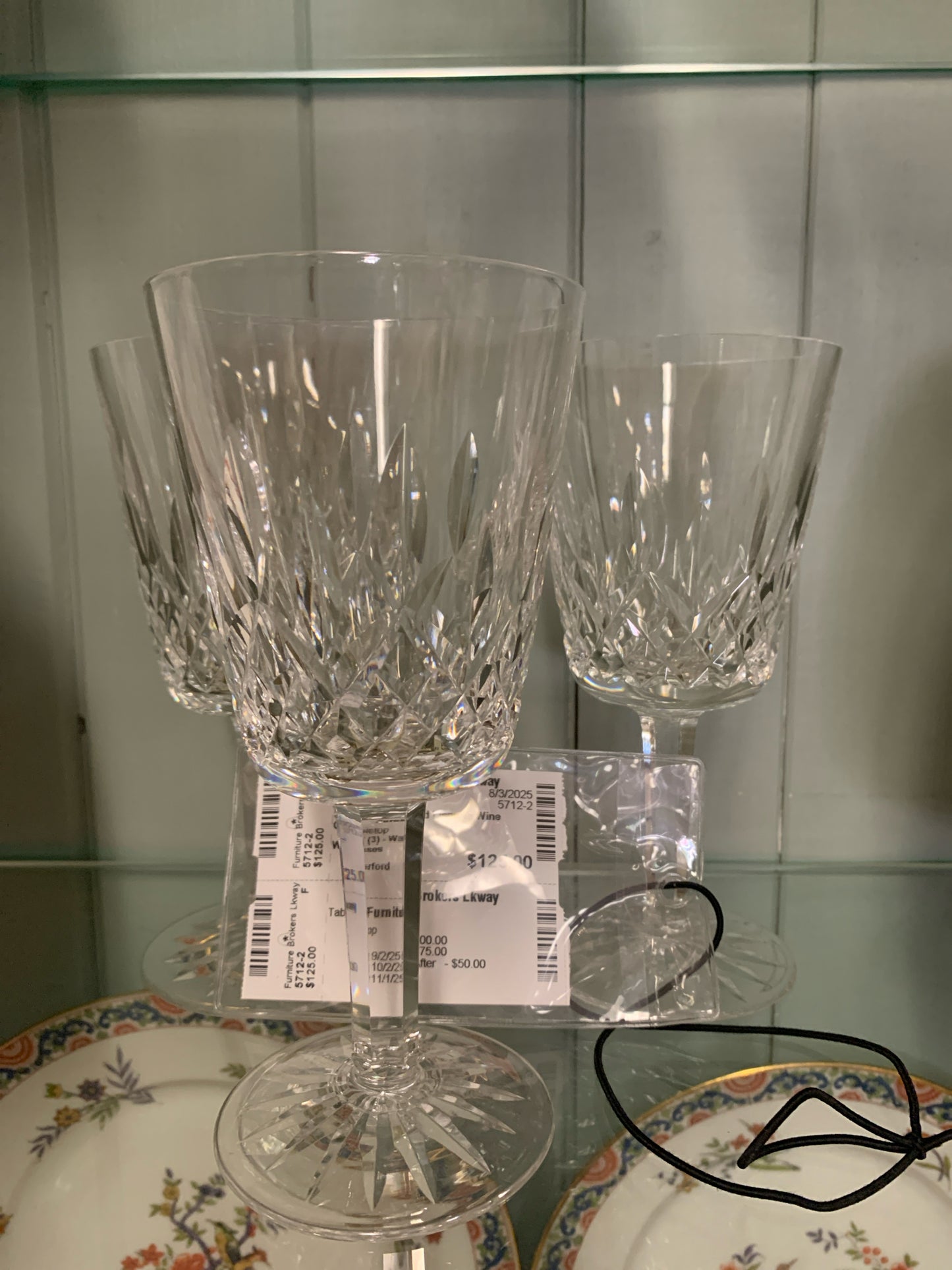 SET (3) - Waterford Lismore Wine Glasses