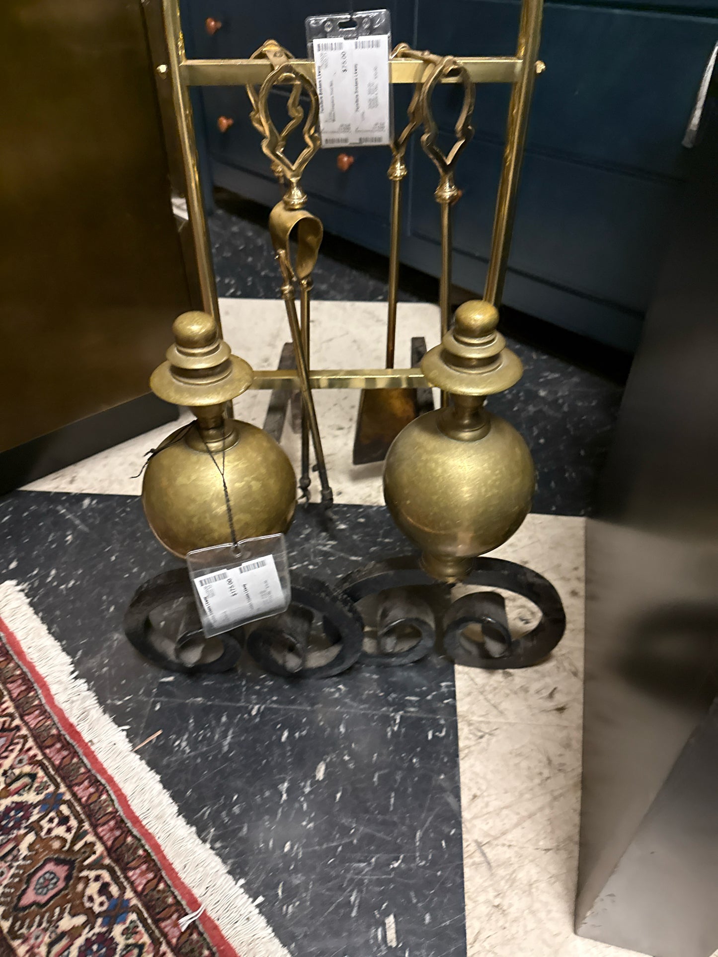 Brass Andirons