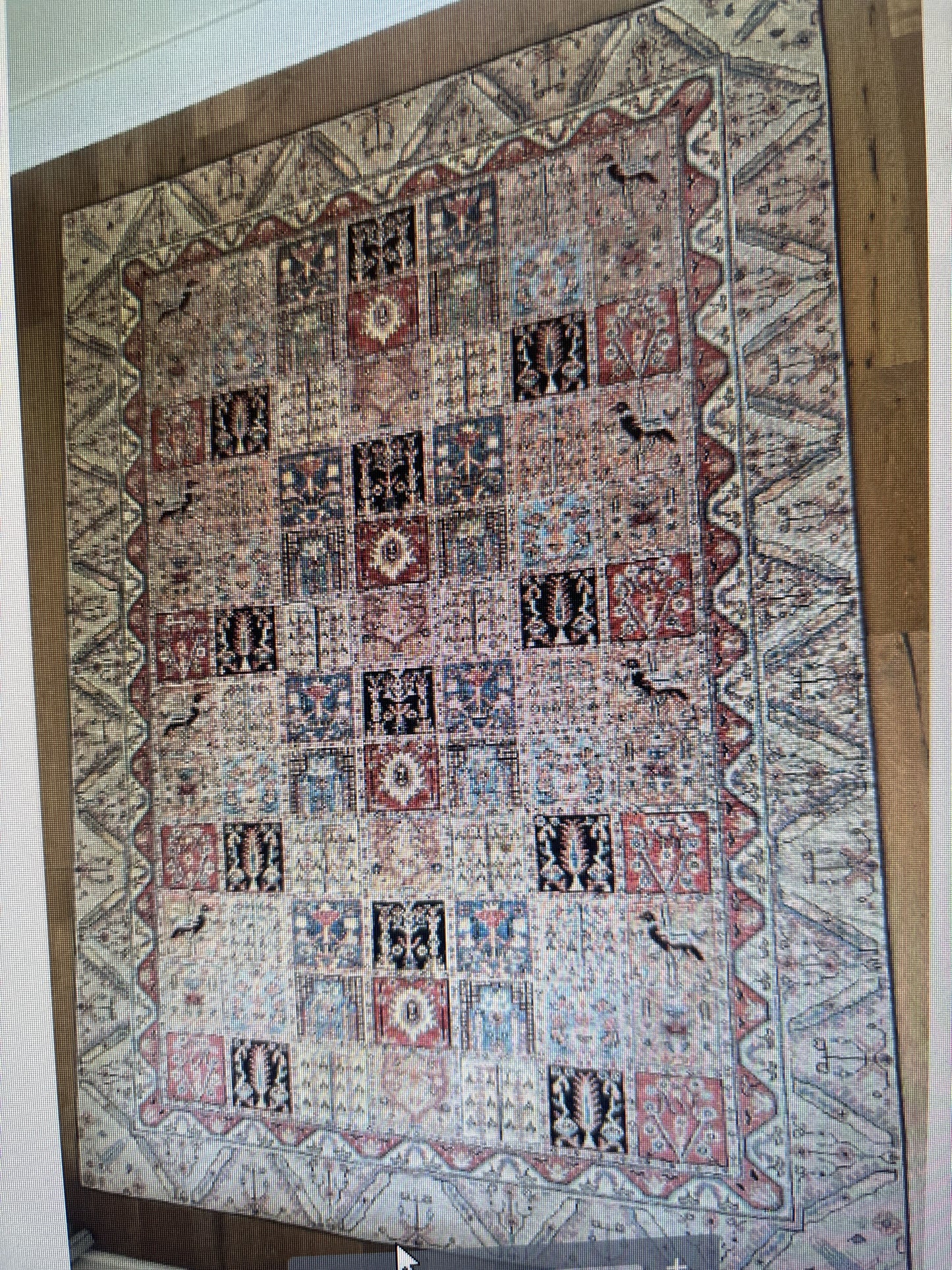 Hand Knotted Persian Wool Rug -Pastel Colors (7'7"x10'3")