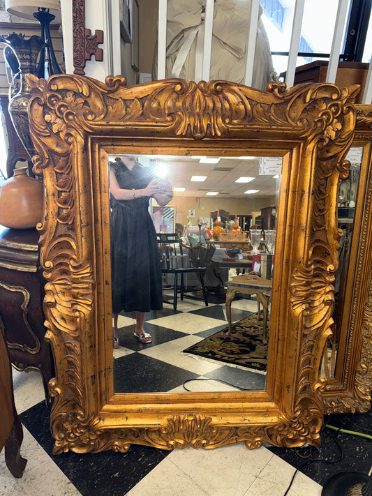 Beveled Gold Gilt Mirror (41x52)