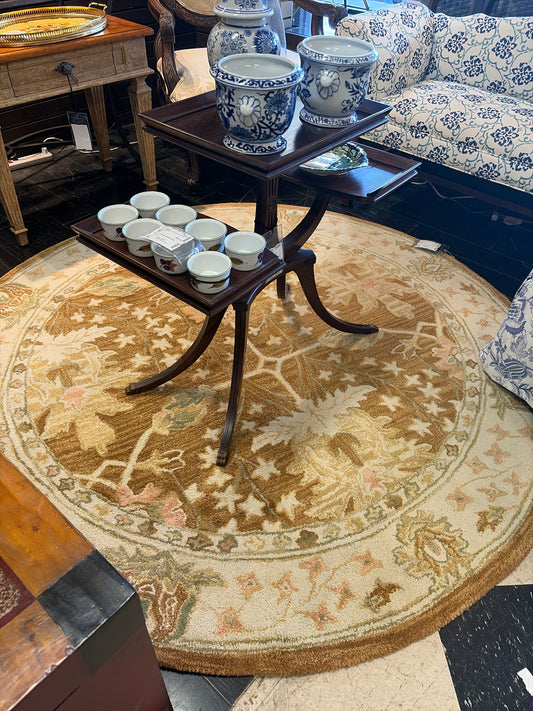 6' Round Safavieh Rug Brow & Beige