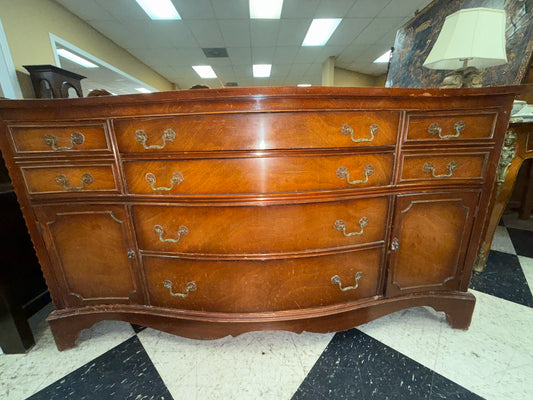 Vintage Buffet Lovely Hardware- 8 Drawers & 2 Doors